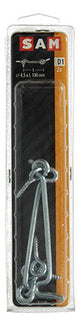 Mack 1017850 - gancho de viento de acero galvanizado 2 piezas 4,5 x 100 mm | 5 piezas
