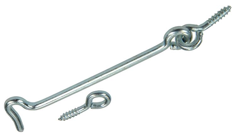 Mack 1017850 - gancho de viento de acero galvanizado 2 piezas 4,5 x 100 mm | 5 piezas
