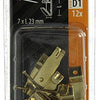 Mack 1017853 - gancho marco acero latonado 12 piezas 7 x 23 mm | 10 piezas