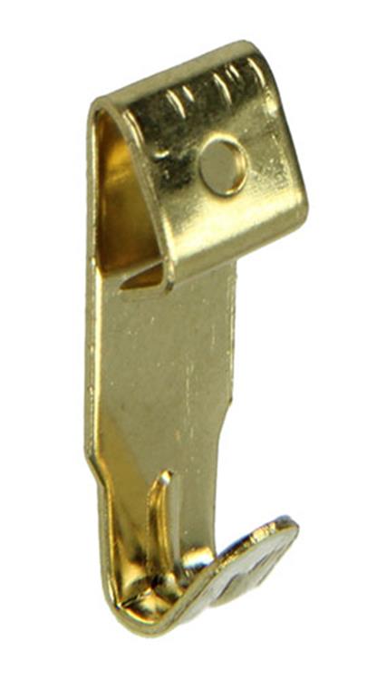 Mack 1017853 - gancho marco acero latonado 12 piezas 7 x 23 mm | 10 piezas