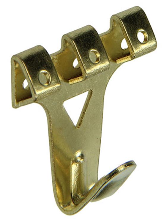 Mack 1017856 - gancho marco acero latonado 4uds 30 x 34 mm | 5 piezas
