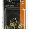 Mack 1017858 - percha de marco acero latonado 6 piezas 10 x 17 mm | 10 piezas