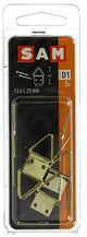 Mack 1017859 - percha de marco acero latonado 5 piezas 13 x 25 mm | 10 piezas