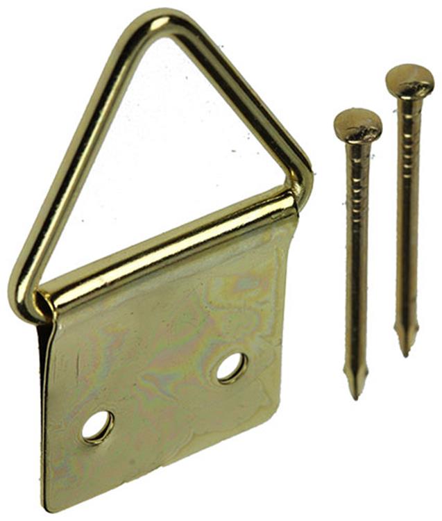Mack 1017860 - percha de marco acero latonado 5 piezas 16 x 28 mm | 10 piezas