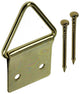Mack 1017860 - percha de marco acero latonado 5 piezas 16 x 28 mm | 10 piezas