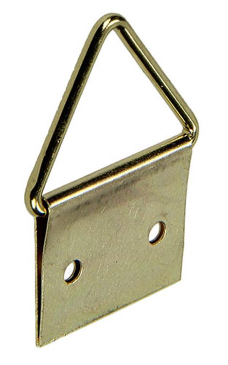 Mack 1017861 - percha de marco acero latonado 4 piezas 19 x 31 mm | 10 piezas
