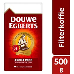 Café de filtro rápido Douwe Egberts aroma rojo 500 g sin cafeína