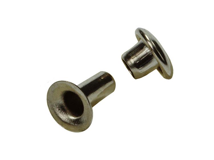 Mack 1019720 - remache latón niquelado 12 piezas 2,7 x 6,5 mm | 10 piezas