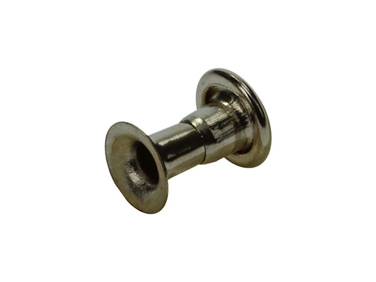 Mack 1019720 - remache latón niquelado 12 piezas 2,7 x 6,5 mm | 10 piezas