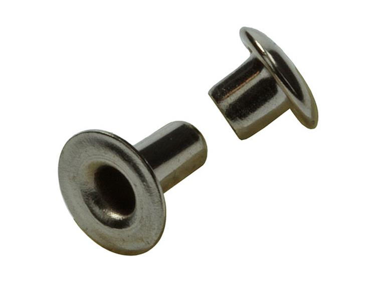 Mack 1019721 - remache latón niquelado 11 piezas 3,3 x 7,0 mm | 10 piezas
