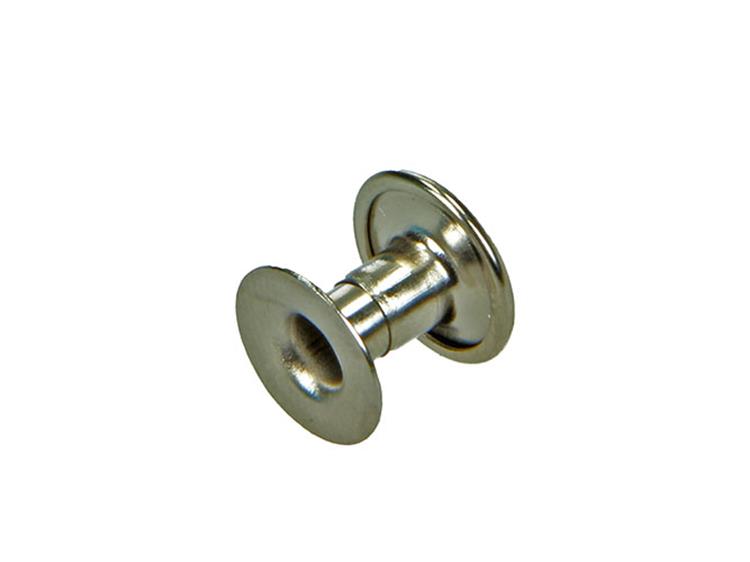 Mack 1019723 - remache de latón niquelado 6 piezas 4,2 x 10 mm | 10 piezas