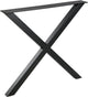 Woood tablo x-poot 1 stuks - metaal - zwart - 72x79x10