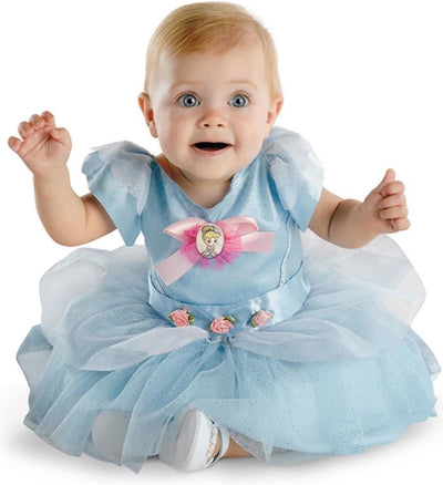 Travestimento costume classico Disney Cenerentola per bambini - bambini fino a 1 anno - blu