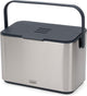 Joseph Joseph - secchio per compost per rifiuti di cucina con contenitore interno da 4 litri - acciaio inossidabile - grigio