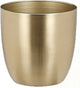 Maceta decorativa de mica - metal - dorado - d13 x h12 cm - maceta