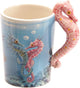 Lisa Parker Sea Horse Many Ceramic Taza