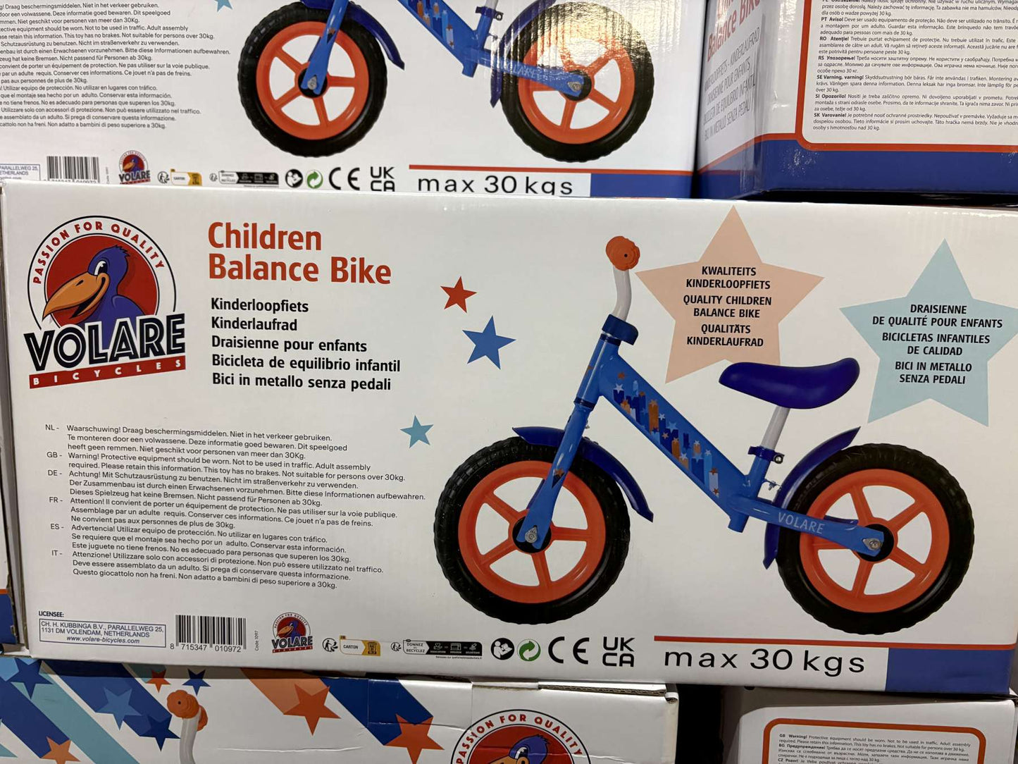 Bicicletta senza pedali Volare - blu