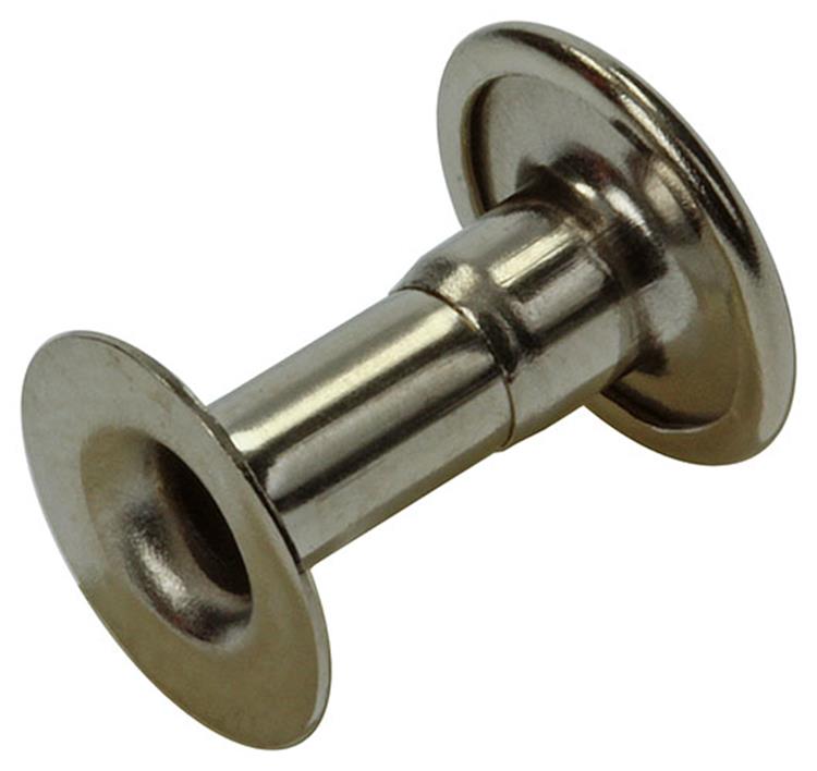 Mack 1019724 - remache latón niquelado 5 piezas 4,2 x 12 mm | 10 piezas