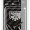 Mack 1019746 - tornillo para aglomerado cabeza vz acero inoxidable 13 piezas 4,5 x 20 mm | 10 piezas