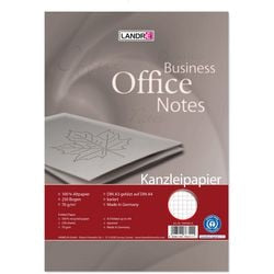 Papel de escribir landré a3 plegado a4 cuadriculado blanco 250 hojas
