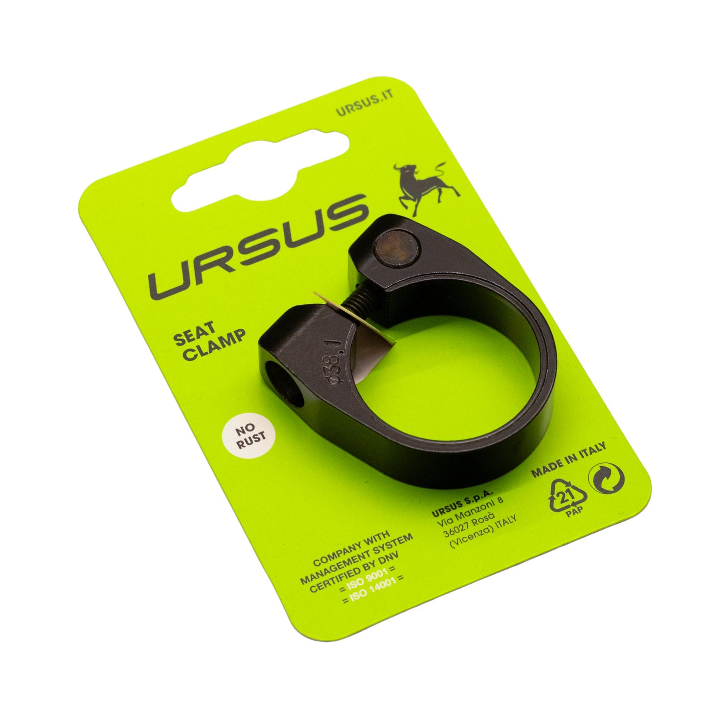 Ursus Seat Pen Clamp Urban 38.1 mm | Allen negro