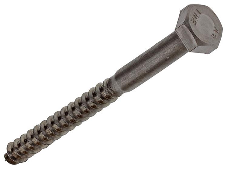 Mack 1019779 - perno roscado para madera acero inoxidable 1ud 10 x 120 mm | 10 piezas