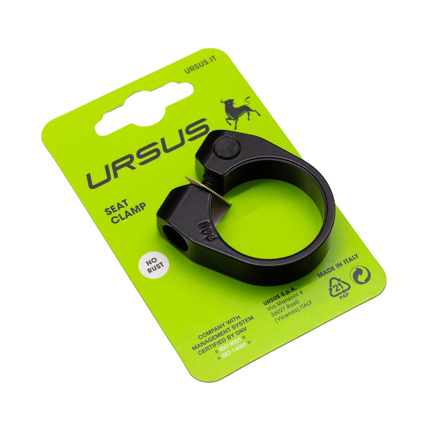 Abrazadera para tija de sillín Urbanproof hexagonal 40 negro