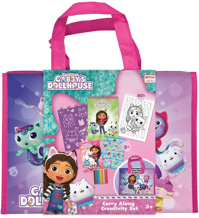 Adesivo da colorare e cartella da colorare per la casa delle bambole di Totum Gabby - set da portare con sé per casa e fuori casa - giocattoli creativi adesivi da colorare per bambini da 3 anni