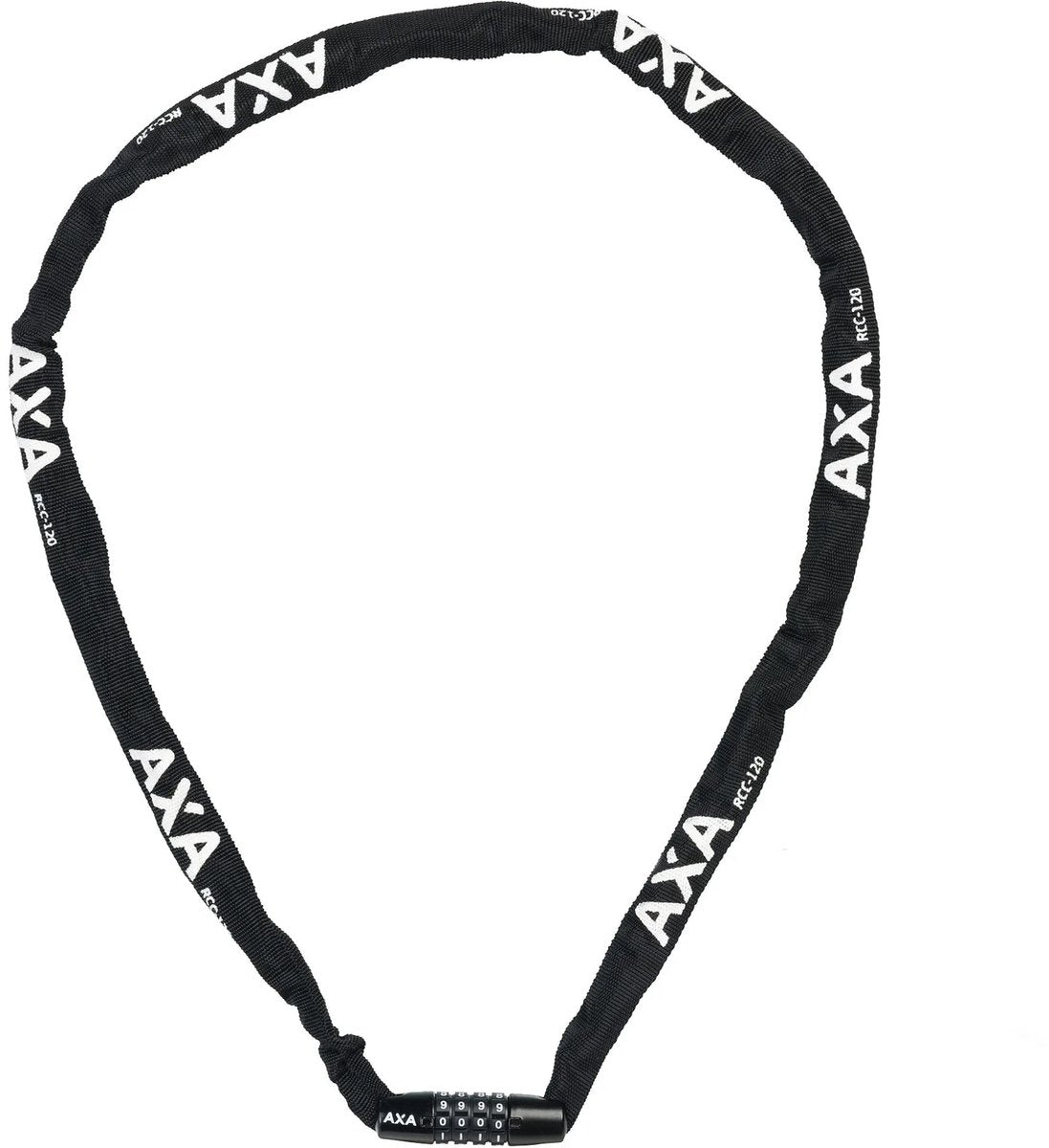 Axa rígido RCC120 Bloqueo de cadena de bicicletas 120 cm Negro