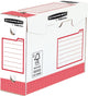Bankers box cajas de archivo básicas 100 mm 9,5 x 24,5 x 33 cm, rojo, 20 piezas