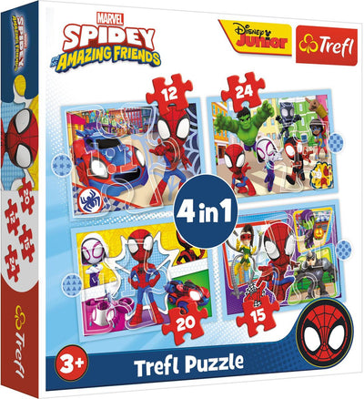 Trefl Puzzle Spidey and Friends 4 en 1