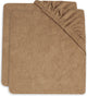 Jollein copri fasciatoio in spugna 50x70cm - biscotto - 2 pezzi