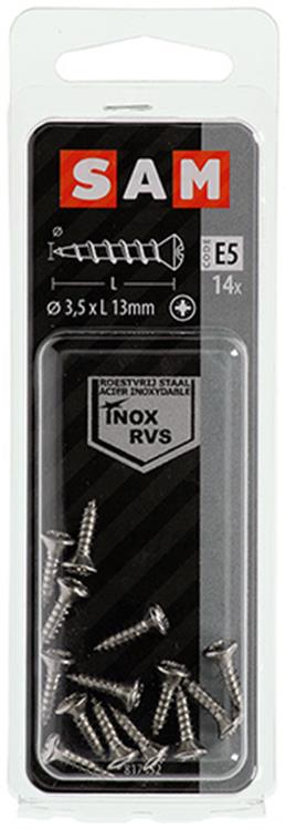 Mack 1019799 - tornillo autorroscante bola fx.kopa2 10uds 3,5 x 25 mm | 10 piezas