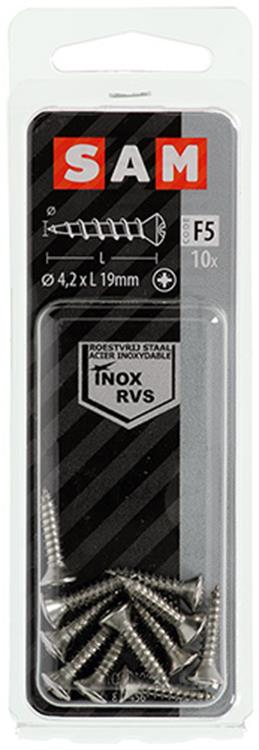 Mack 1019800 - tornillo autorroscante de bolas f. cabeza2 10 piezas 4,2 x 19 mm | 10 piezas