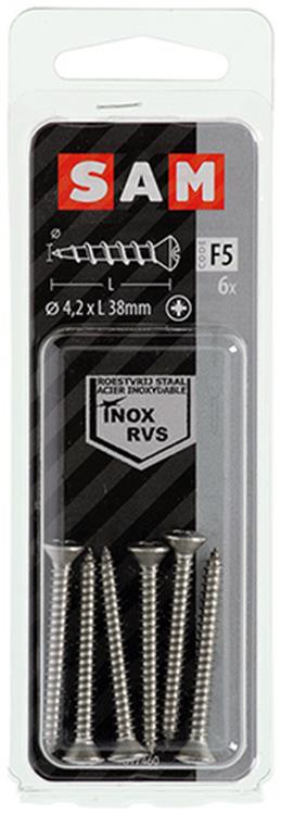 Mack 1019802 - tornillo autorroscante bola fx.heada2 6uds 4,2 x 38 mm | 10 piezas