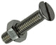 Mack 1019806 - tornillo metálico galvanizado. cabeza + tuerca acero inoxidable 12 pzs m4x20 | 10 piezas