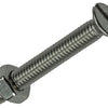 Mack 1019807 - tornillo metálico galvanizado. cabeza + tuerca acero inoxidable 10 pzs m4x30 | 10 piezas