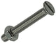 Mack 1019807 - tornillo metálico galvanizado. cabeza + tuerca acero inoxidable 10 pzs m4x30 | 10 piezas
