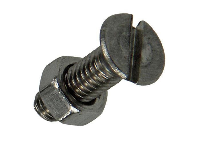Mack 1019810 - tornillo metálico galvanizado. cabeza + tuerca acero inoxidable 8 pzs m5x16 | 10 piezas