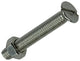 Mack 1019812 - tornillo metálico galvanizado. cabeza + tuerca acero inoxidable 5 pzs m5x35 | 10 piezas