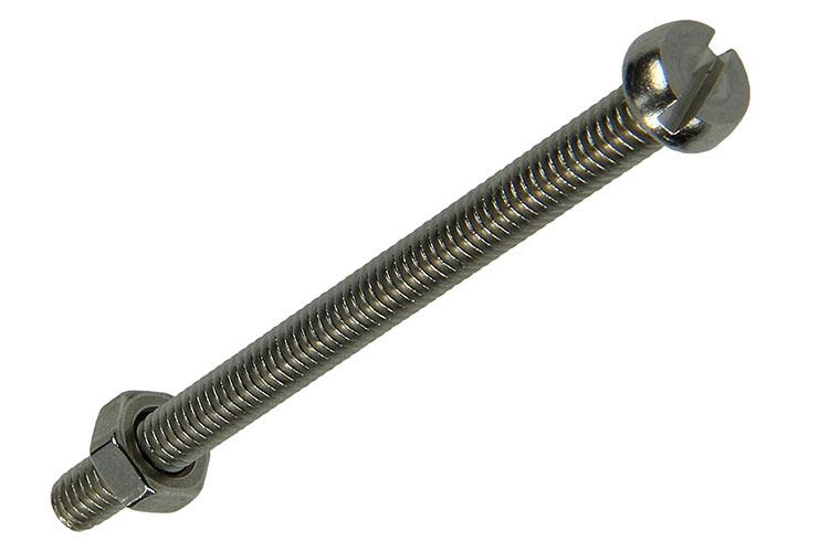 Mack 1019823 - cilindro de tornillo metálico. cabeza + tuerca acero inoxidable 7 pzs m4x50 | 10 piezas