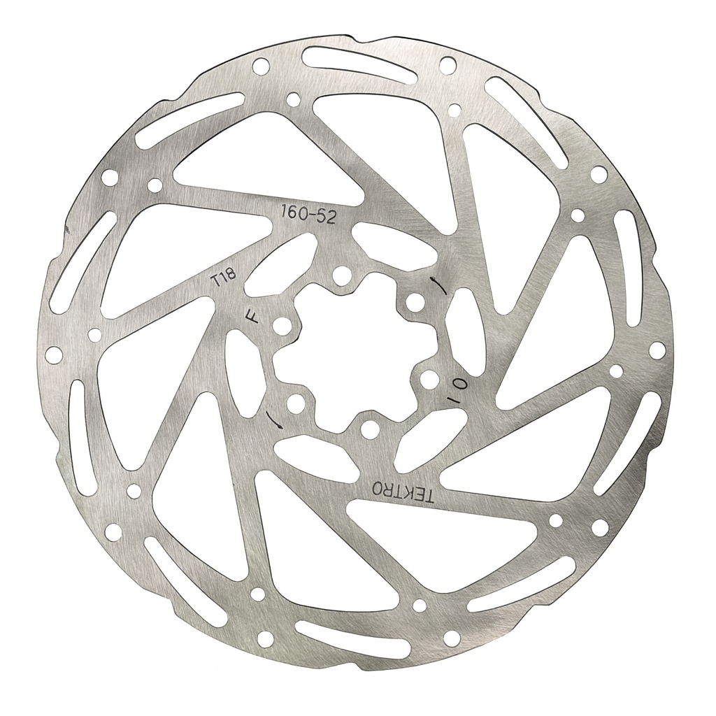 Rotor de freno de disco TEKTRO TR160-52 Ø160 mm, plata