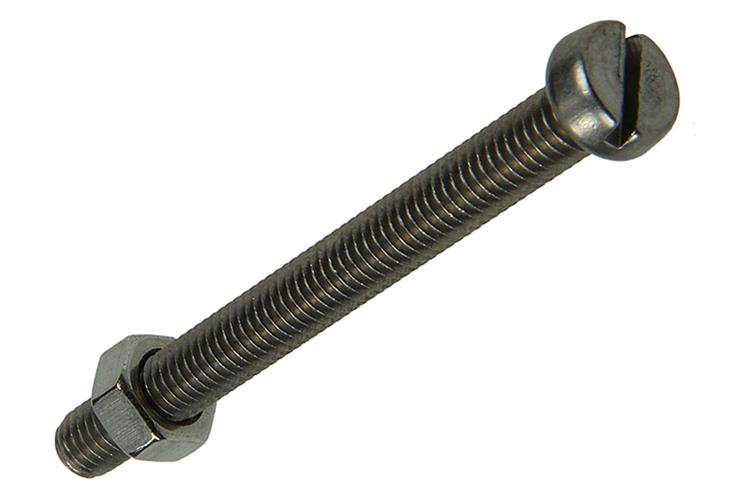 Mack 1019828 - cilindro de tornillo metálico. cabeza + tuerca acero inoxidable 4 pzs m5x50 | 10 piezas