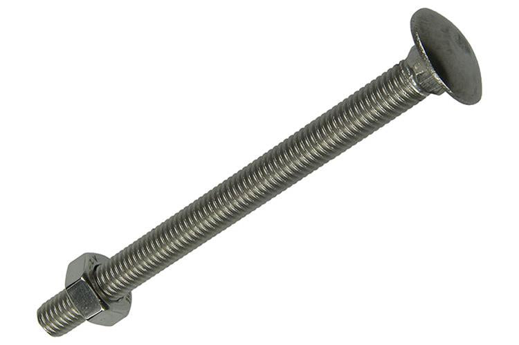 Mack 1019835 - perno madera + tuerca acero inoxidable 1 ud m10 x 120 mm | 10 piezas