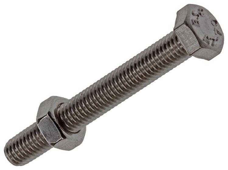 Mack 1019840 - perno grifo + tuerca acero inoxidable 5 piezas m5x40 | 10 piezas