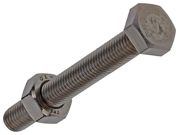 Mack 1019848 - perno grifo + tuerca acero inoxidable 1ud m8x80 | 10 piezas