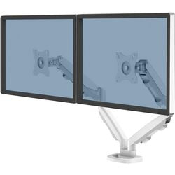 Braccio porta monitor doppio Fellowes EPPA regolabile in altezza bianco