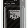 Mack 1019892 - ojo de tornillo de acero inoxidable 2 piezas 3,0 x 20 mm | 10 piezas