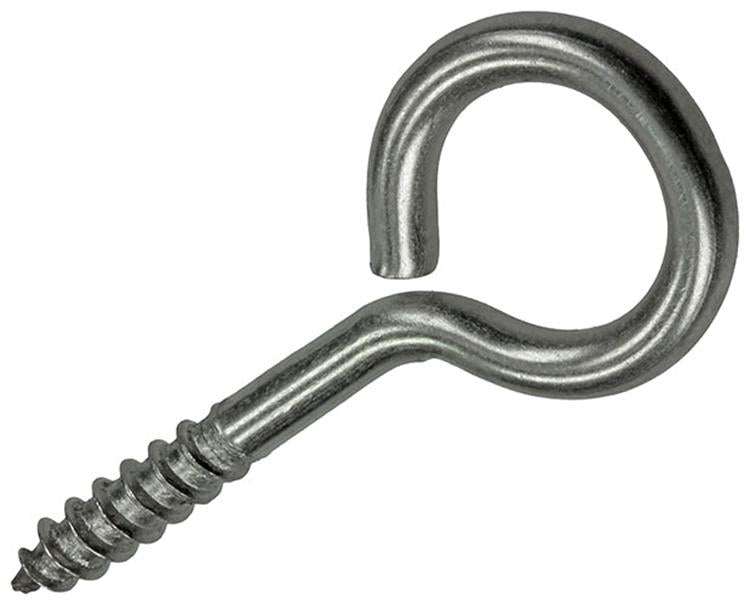 Mack 1019893 - ojo de tornillo acero inoxidable 2 piezas 4,0x30 mm | 10 piezas