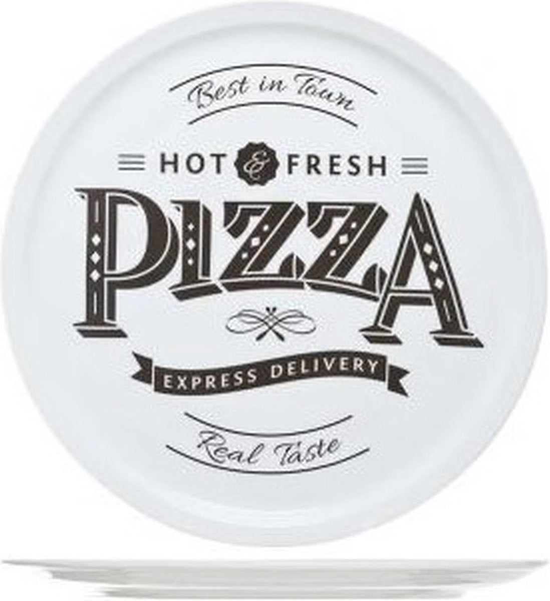 Piatto pizza accogliente e trendy - ø 30 cm - pizza calda e fresca